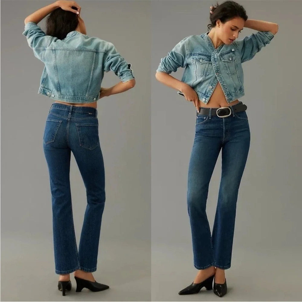 MOTHER Tomcat Straight Leg Ankle Jeans in Cannonball Sz 23